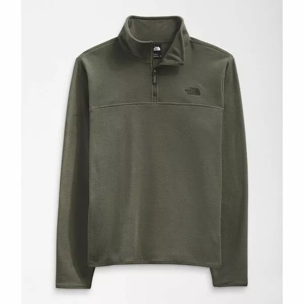 The North Face TKA Glacier 1/4 Zip Mens Pullover Fleece Jacket Mid Grey/Mid Grey 2 The North Face TKA Glacier 1/4 Zip Mens Pullover Fleece Jacket Mid Grey/Mid Grey - Image 2