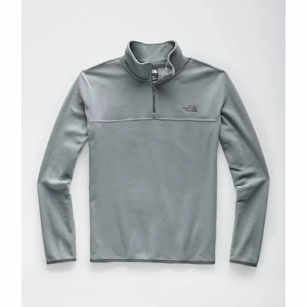 The North Face TKA Glacier 1/4 Zip Mens Pullover Fleece Jacket Mid Grey/Mid Grey 3 The North Face TKA Glacier 1/4 Zip Mens Pullover Fleece Jacket Mid Grey/Mid Grey - Image 3
