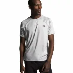 Alternative view of The North Face Hyperlayer FD SS Mens Performance T-Shirt Bomber Blue Heather