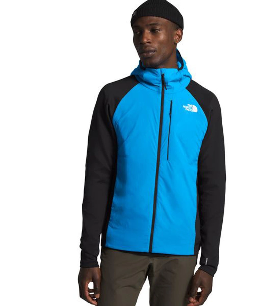The North Face Ventrix Active Trail Hybrid Mens Insulated Running Hoodie Clear Lake Blue/TNF Black 1 The North Face Ventrix Active Trail Hybrid Mens Insulated Running Hoodie Clear Lake Blue/TNF Black