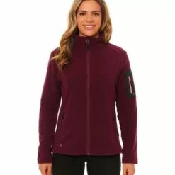 XTM Wildcat DWR Womens Fleece Jacket Shiraz 11 XTM Wildcat DWR Womens Fleece Jacket Shiraz -Wild Earth Shop NL020 BLK 08 2