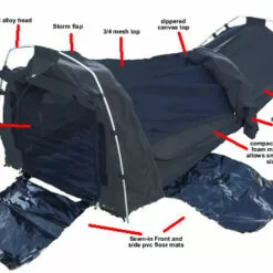 Sahara Swags Sahara Biker Single Dome Canvas Swag & Bag