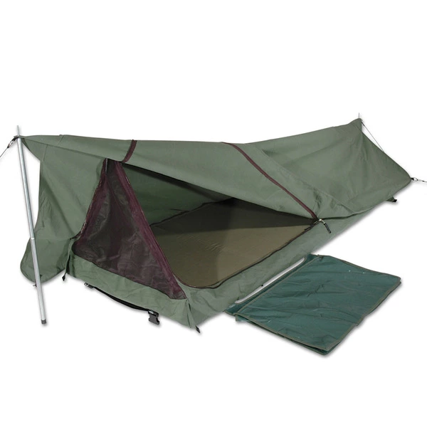 Sahara Swags Sahara Rover Deluxe King Single Traditional Canvas Swag & Bag 1 Sahara Swags Sahara Rover Deluxe King Single Traditional Canvas Swag & Bag