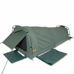 Alternative view of Sahara Swags Sahara Vagabond Deluxe Double Dome Canvas Swag & Bag