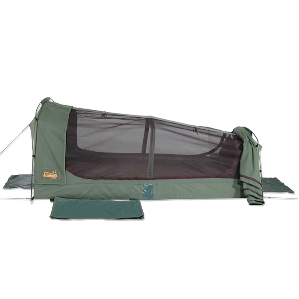 Sahara Swags Sahara Wanderer Deluxe Double Dome Canvas Swag & Bag 3 Sahara Swags Sahara Wanderer Deluxe Double Dome Canvas Swag & Bag - Image 3
