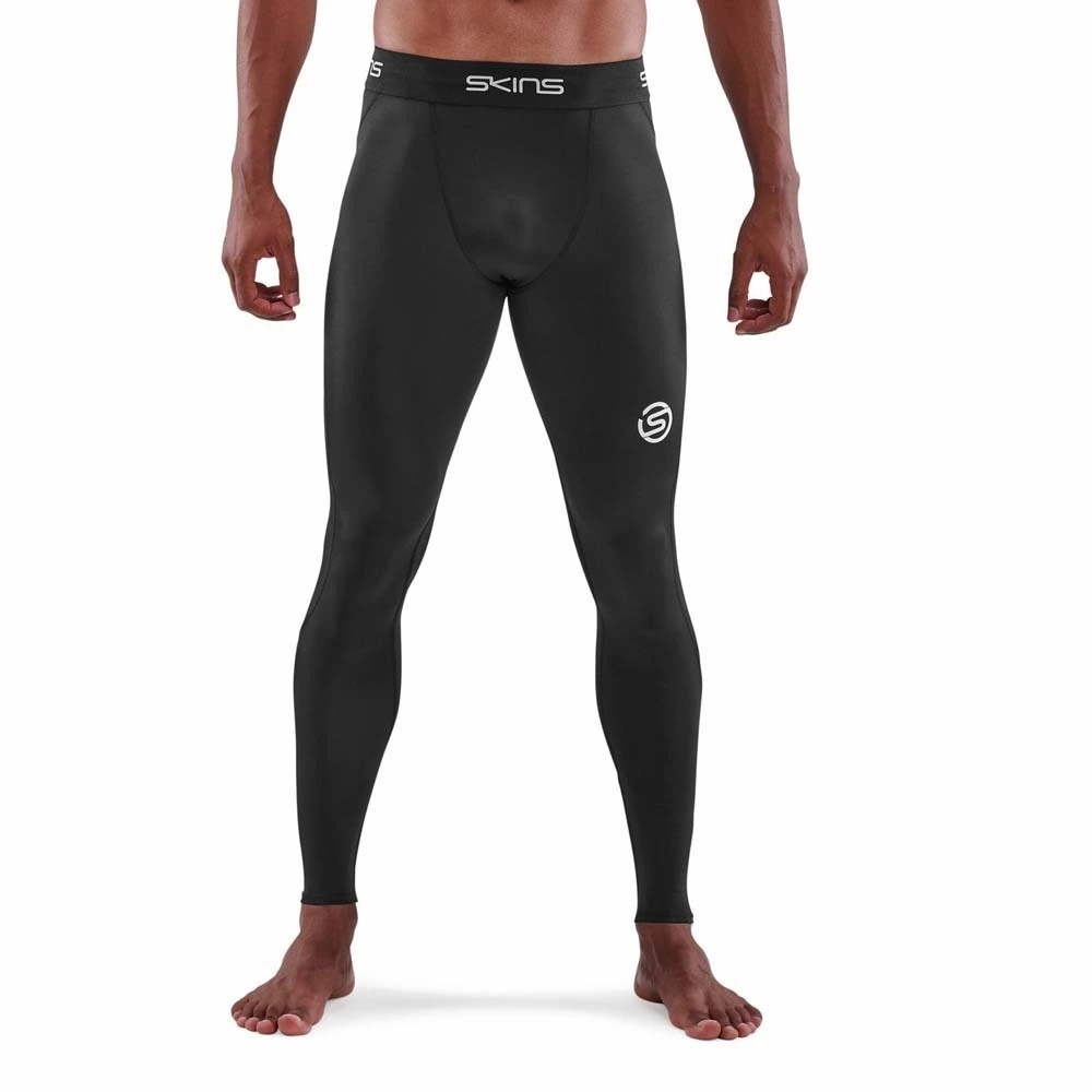 Skins Series-1 Compression Long Mens Tights Black 1 Skins Series-1 Compression Long Mens Tights Black