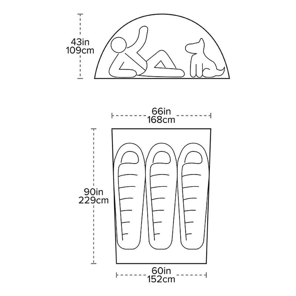 Big Agnes Shield 3 3-Person 4-Season Lightweight Mountaineering Hiking Tent 4 Big Agnes Shield 3 3-Person 4-Season Lightweight Mountaineering Hiking Tent - Image 4