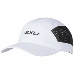 2XU Light Speed Unisex Running Cap White/Black