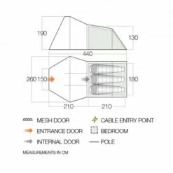 Alternative view of Vango Galaxy 300 3 Person Tunnel Tent
