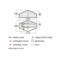 Vango Nevis 100 1 Person Lightweight Hiking Tent
