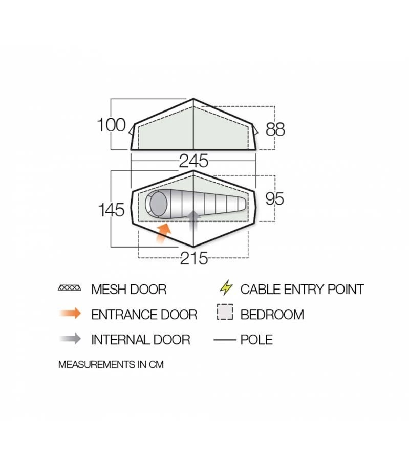 Vango Nevis 100 1 Person Lightweight Hiking Tent 1 Vango Nevis 100 1 Person Lightweight Hiking Tent