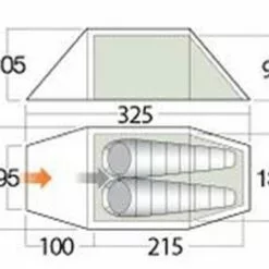 Alternative view of Vango Scafell 200 2 Person Lightweight Backpacking Tent