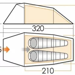 Alternative view of Vango Tempest Pro 200 2 Person Hiking Tent