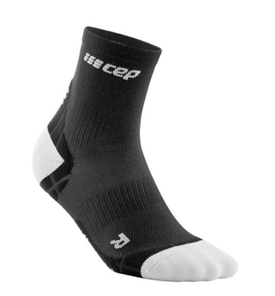CEP Ultralight Short Compression Mens Running Socks Black/Light Grey 2 CEP Ultralight Short Compression Mens Running Socks Black/Light Grey - Image 2