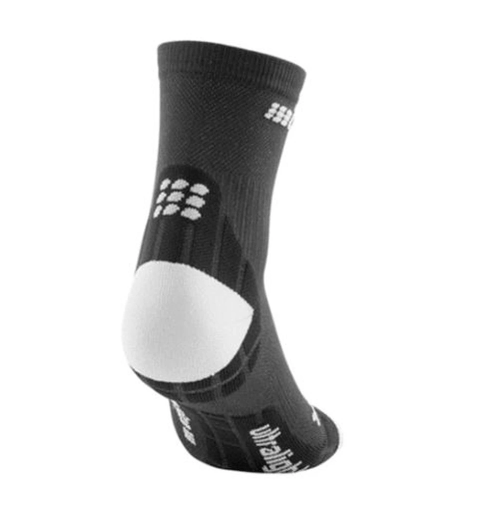 CEP Ultralight Short Compression Mens Running Socks Black/Light Grey 6 CEP Ultralight Short Compression Mens Running Socks Black/Light Grey - Image 6