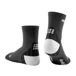 CEP Ultralight Short Compression Mens Running Socks Black/Light Grey 12 CEP Ultralight Short Compression Mens Running Socks Black/Light Grey - Image 12