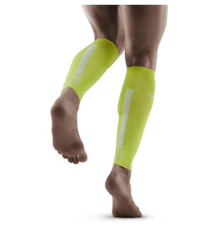 CEP Compression Mens Running Calf Sleeves 3.0 Lime/Light Grey 8 CEP Compression Mens Running Calf Sleeves 3.0 Lime/Light Grey - Image 8