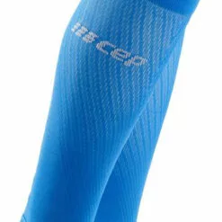 CEP Ultralight Compression Mens Running Calf Sleeves Electric Blue/Light Grey